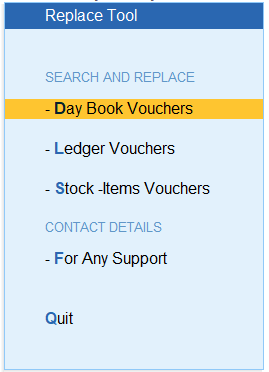 Replace Ledger & Stock Item Name – TallyPrime add-on by AK Soft Solutions
