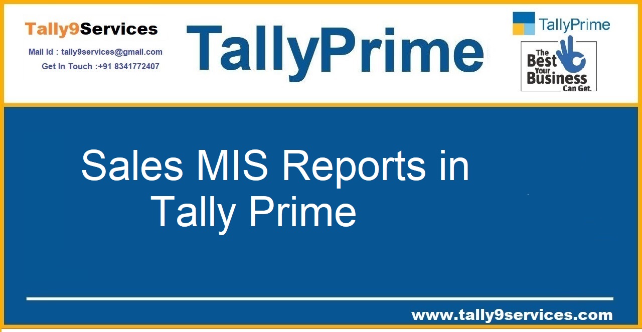 Sales MIS Reports in Tally Prime – TallyPrime add-on by AK Soft Solutions